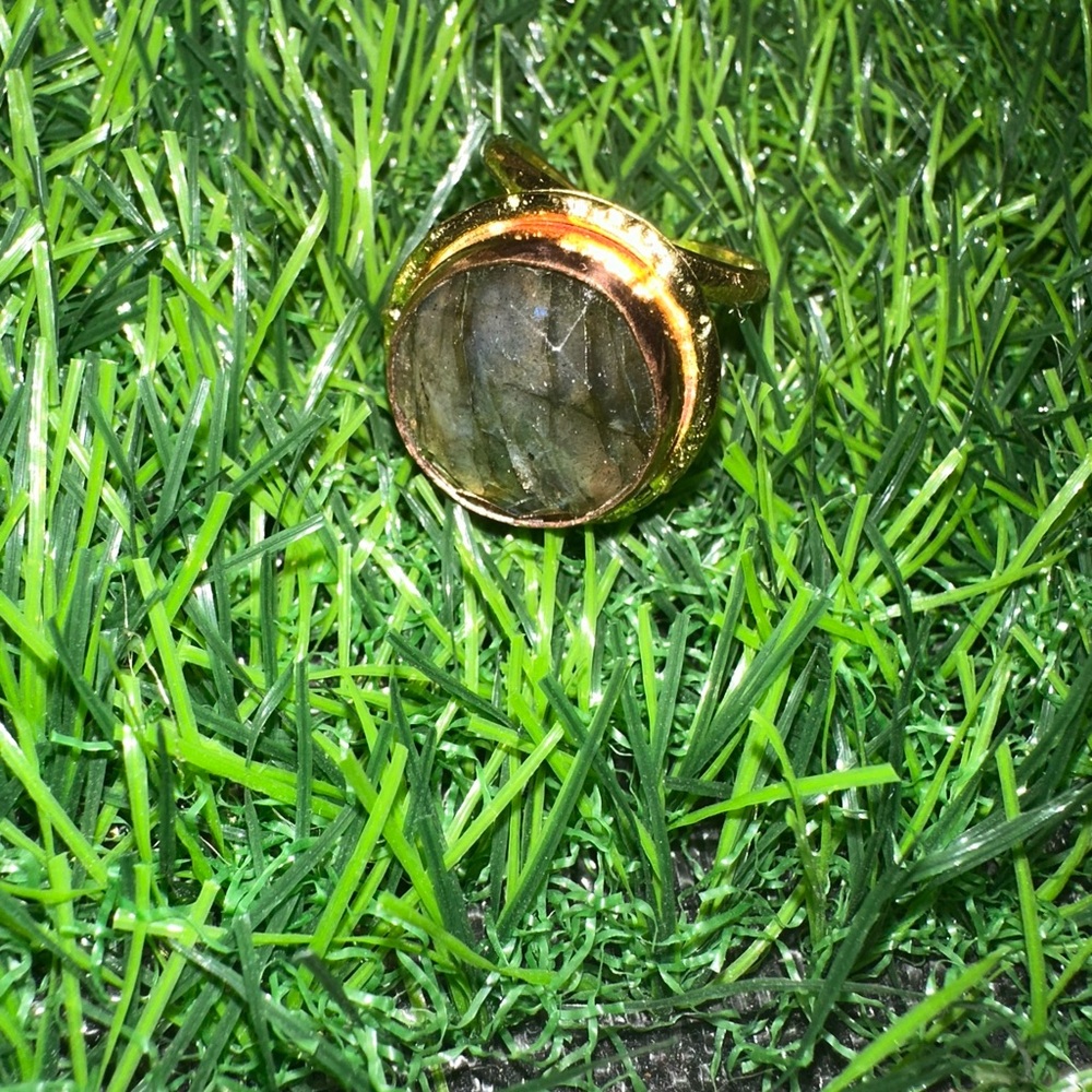 Gold Ring with Laborite Stone